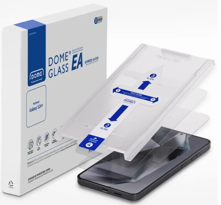 Dome Glass Whitestone EA Glass Galaxy S24 Plus Screen Protector