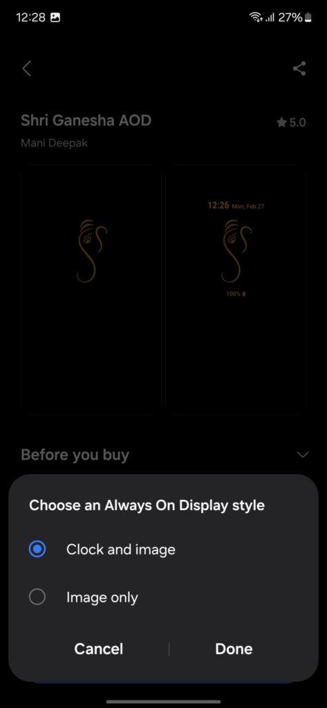 Change Always-On Display Clock Style on Samsung A55 5G, A35 5G