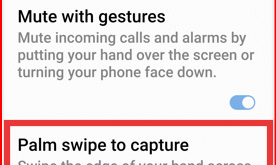 How to Take a Screenshot on Samsung Galaxy M30 using Palm Swipe to Capture Gesture