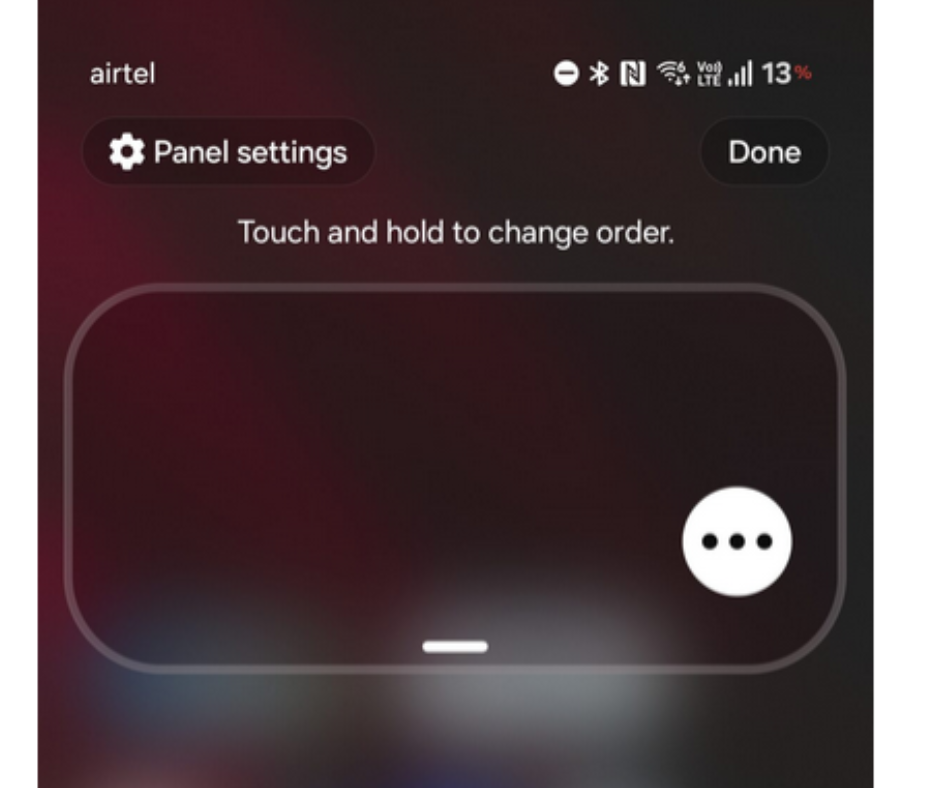 Customisable Quick Settings panel in One UI 8.5