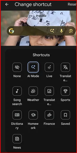 Change Search Widget on Home Screen