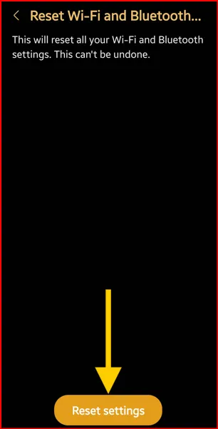 Reset Network Settings to Fix Internet Connection Issue on Samsung Galaxy S26 Series